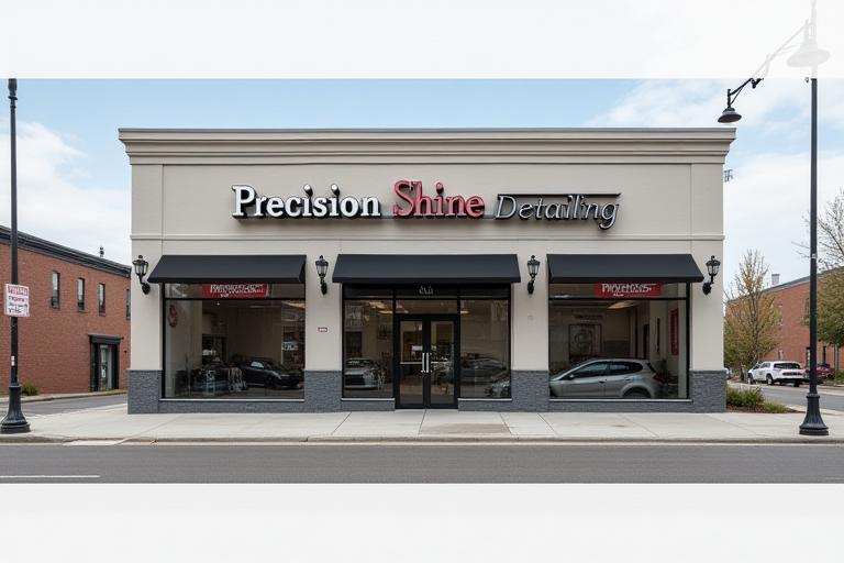 Precision Shine Detailing Manchester main shop exterior