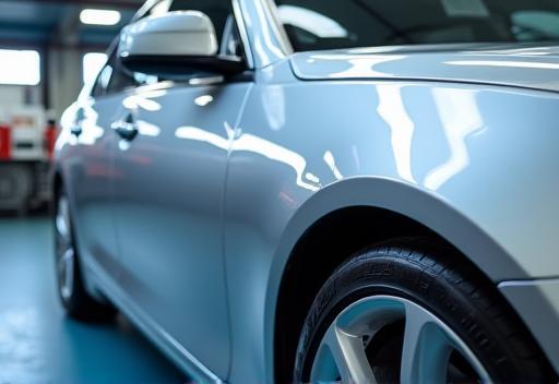 Exterior Detailing on a silver sedan